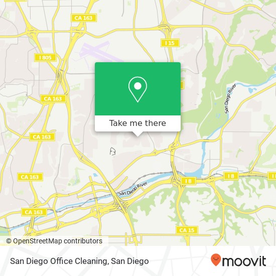 San Diego Office Cleaning map