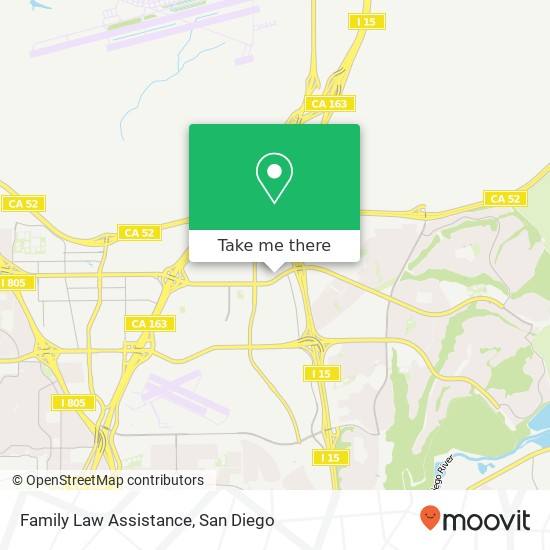 Family Law Assistance map