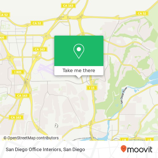 San Diego Office Interiors map