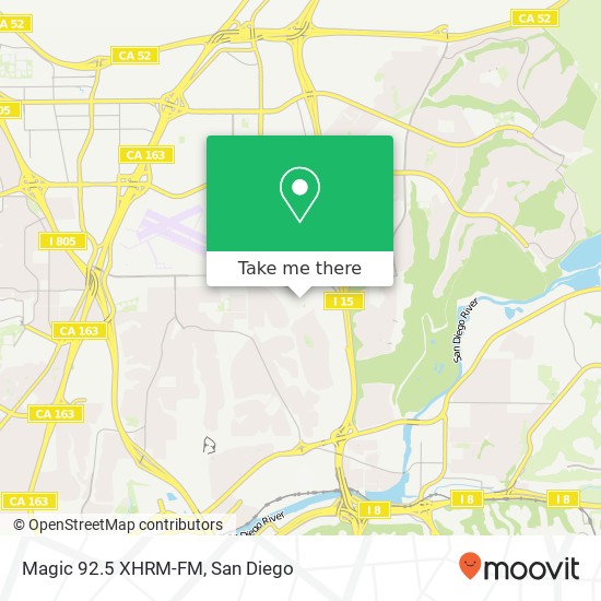 Magic 92.5 XHRM-FM map