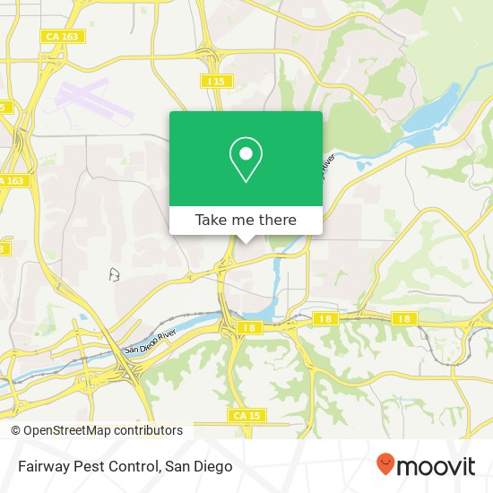 Mapa de Fairway Pest Control