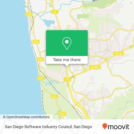 Mapa de San Diego Software Industry Council