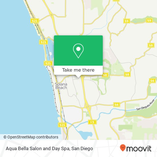 Mapa de Aqua Bella Salon and Day Spa