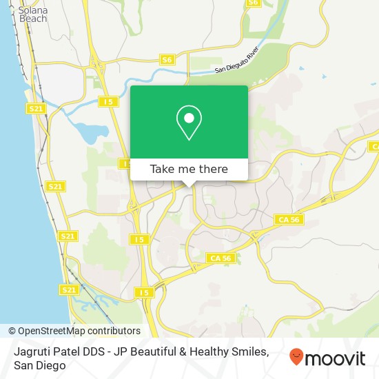 Jagruti Patel DDS - JP Beautiful & Healthy Smiles map