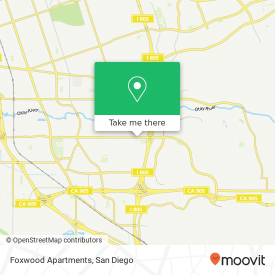 Foxwood Apartments map