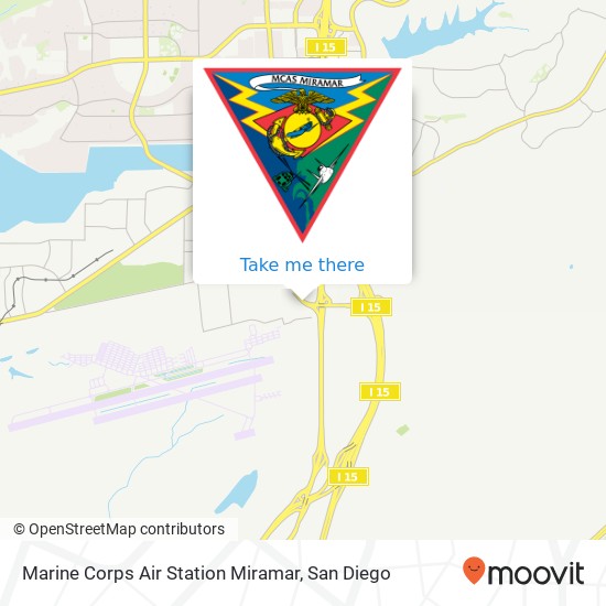 Mapa de Marine Corps Air Station Miramar