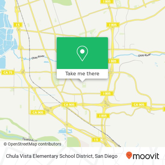 Chula Vista Elementary School District map