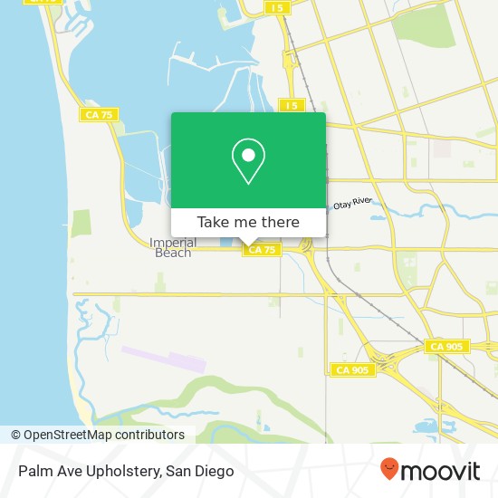 Mapa de Palm Ave Upholstery