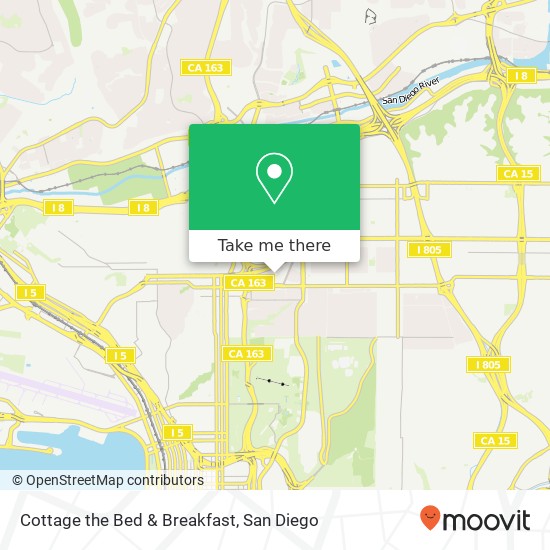 Cottage the Bed & Breakfast map