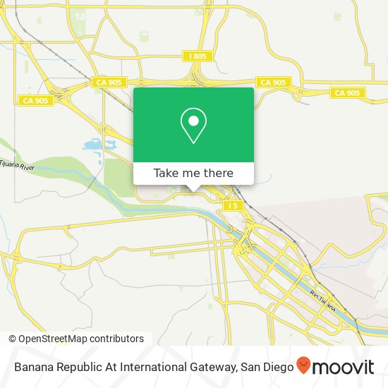 Banana Republic At International Gateway map