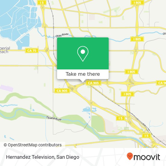 Hernandez Television map