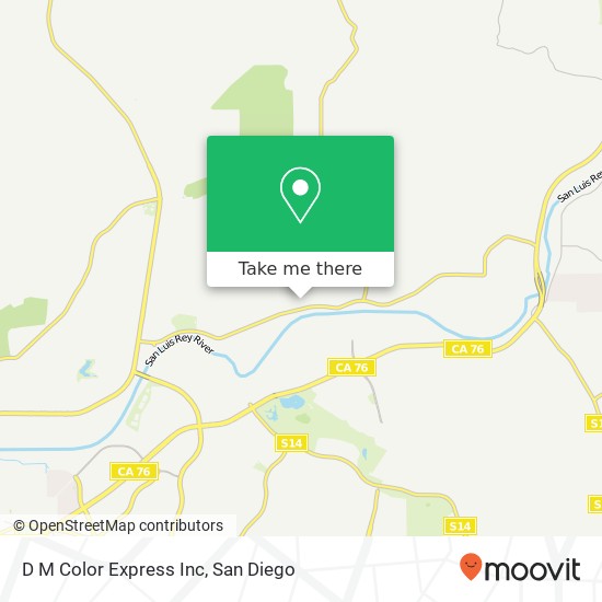 D M Color Express Inc map