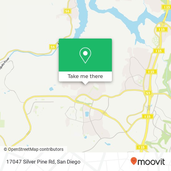 Mapa de 17047 Silver Pine Rd