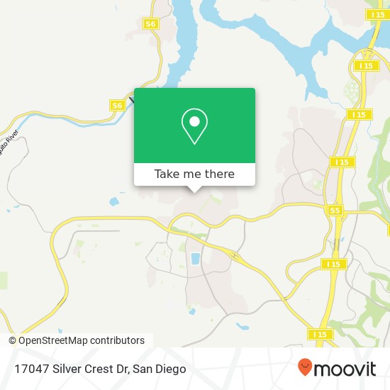 Mapa de 17047 Silver Crest Dr