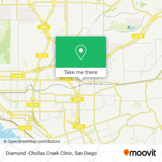 Diamond -Chollas Creek Clinic map
