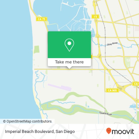 Imperial Beach Boulevard map