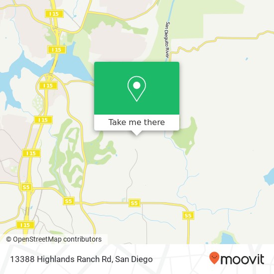 Mapa de 13388 Highlands Ranch Rd