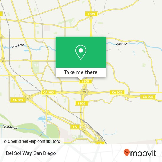 Del Sol Way map