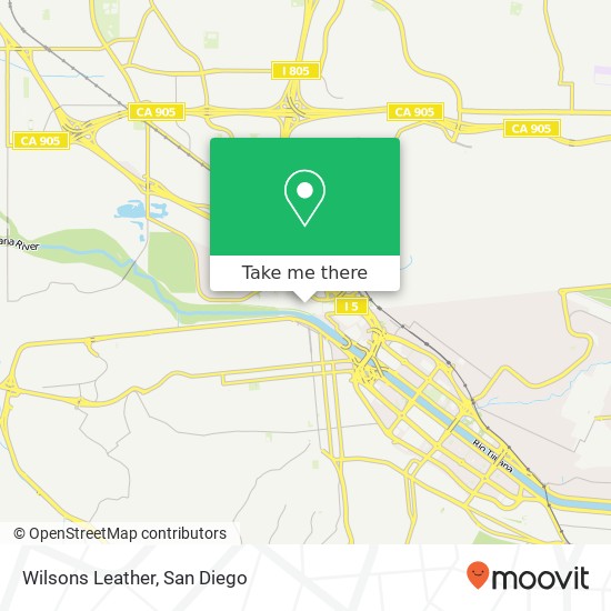 Mapa de Wilsons Leather, San Ysidro, CA 92173