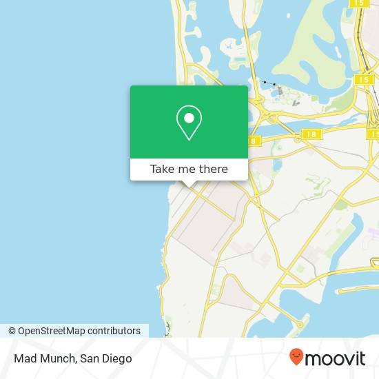 Mapa de Mad Munch, 4931 Newport Ave San Diego, CA 92107