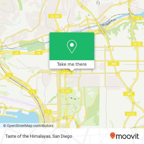 Taste of the Himalayas, 1260 University Ave San Diego, CA 92103 map
