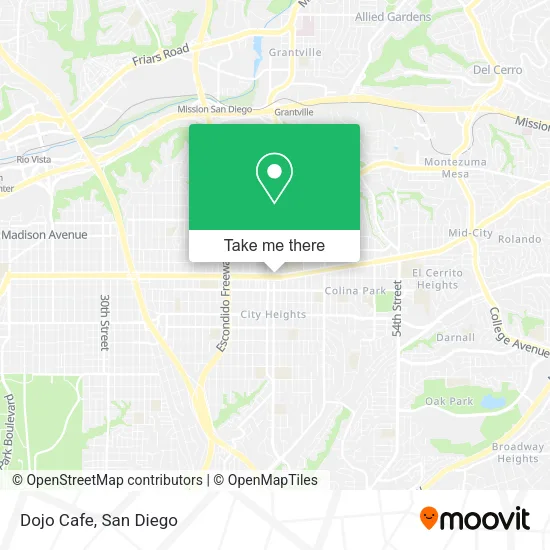 Mapa de Dojo Cafe