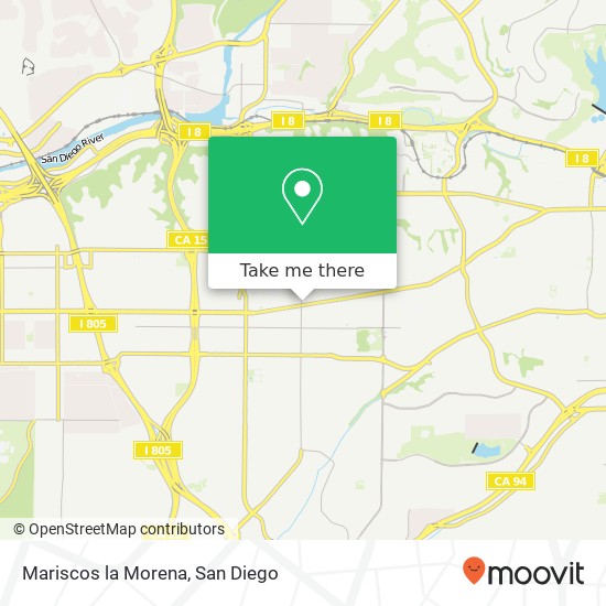 Mapa de Mariscos la Morena, 4750 El Cajon Blvd San Diego, CA 92115