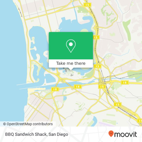 BBQ Sandwich Shack, San Diego, CA 92109 map