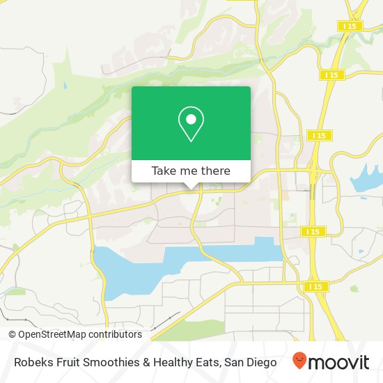 Mapa de Robeks Fruit Smoothies & Healthy Eats, 8250 Mira Mesa Blvd San Diego, CA 92126