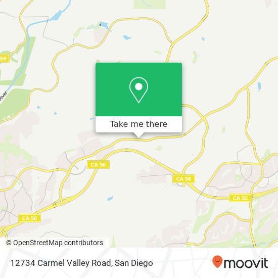 Mapa de 12734 Carmel Valley Road
