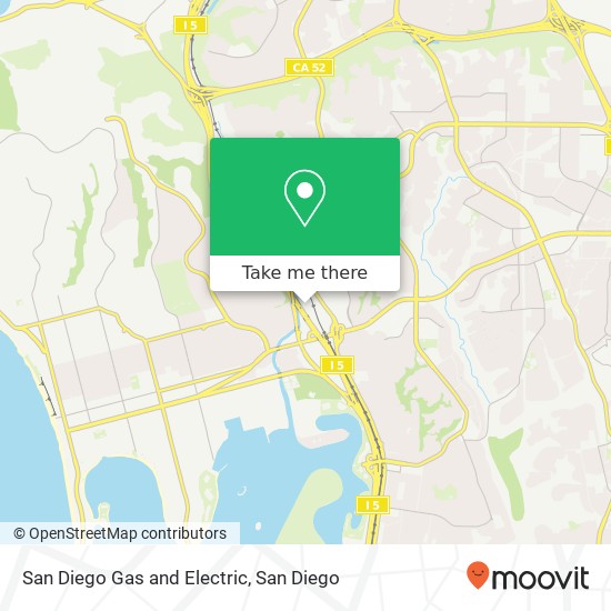 Mapa de San Diego Gas and Electric