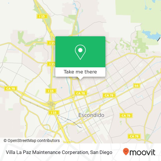 Villa La Paz Maintenance Corperation map