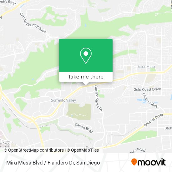 Mira Mesa Blvd / Flanders Dr map