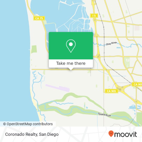 Mapa de Coronado Realty