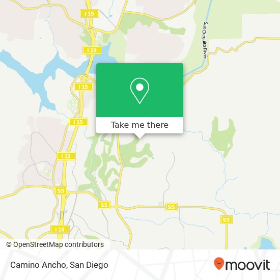 Camino Ancho map