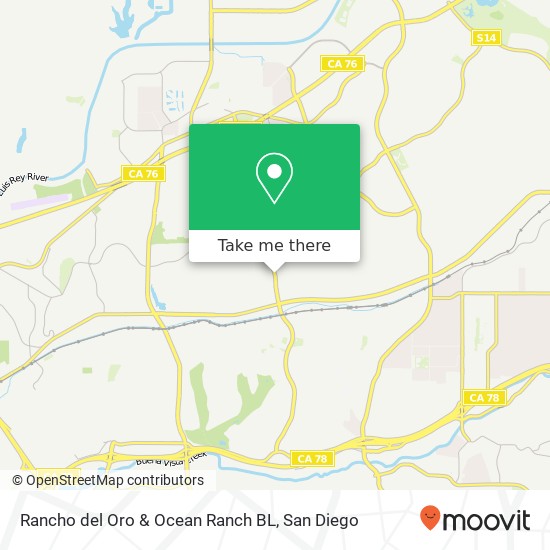 Rancho del Oro & Ocean Ranch BL map