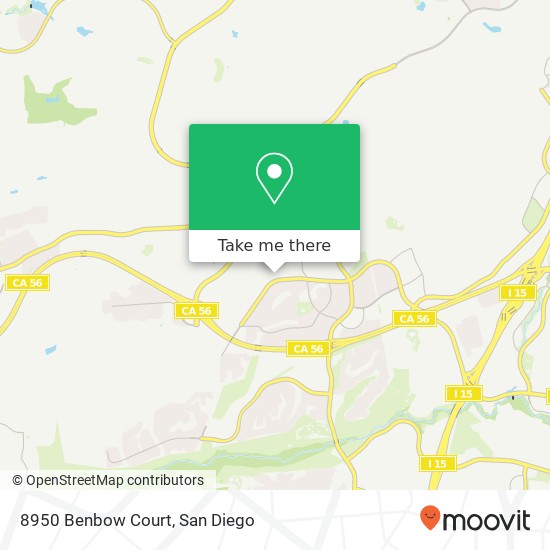 Mapa de 8950 Benbow Court