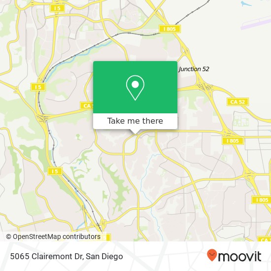 Mapa de 5065 Clairemont Dr