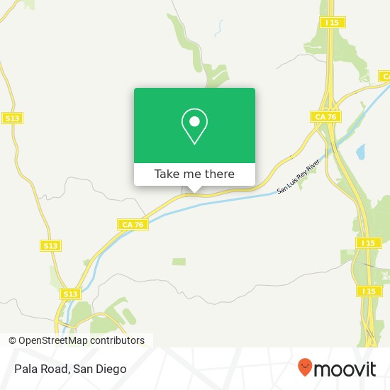 Mapa de Pala Road