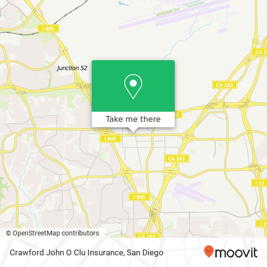 Mapa de Crawford John O Clu Insurance