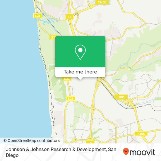 Johnson & Johnson Research & Development map