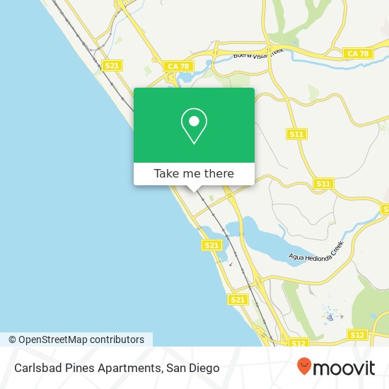 Mapa de Carlsbad Pines Apartments