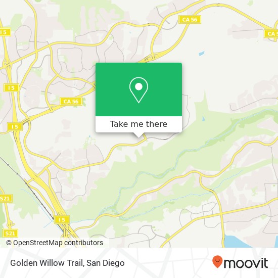 Mapa de Golden Willow Trail