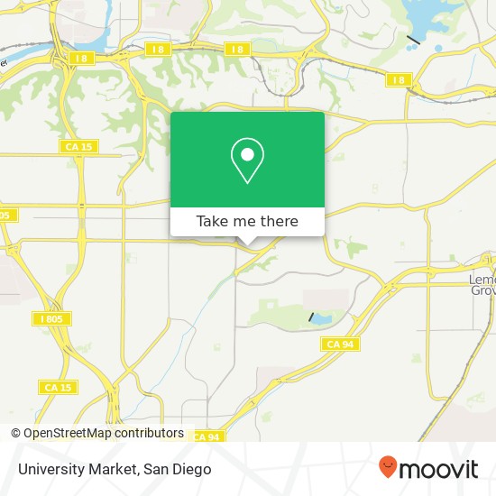 Mapa de University Market