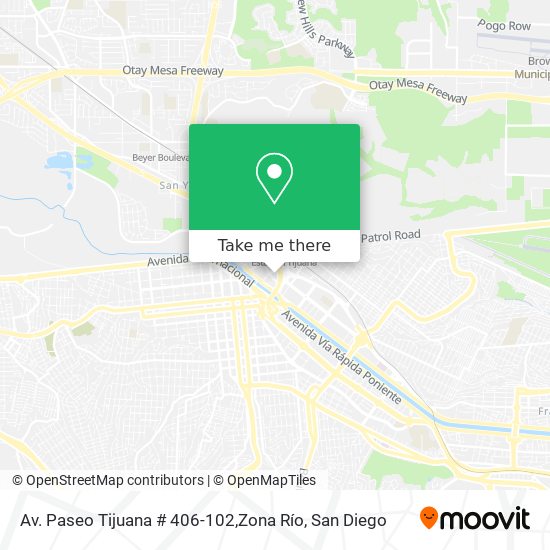 Mapa de Av. Paseo Tijuana # 406-102,Zona Río