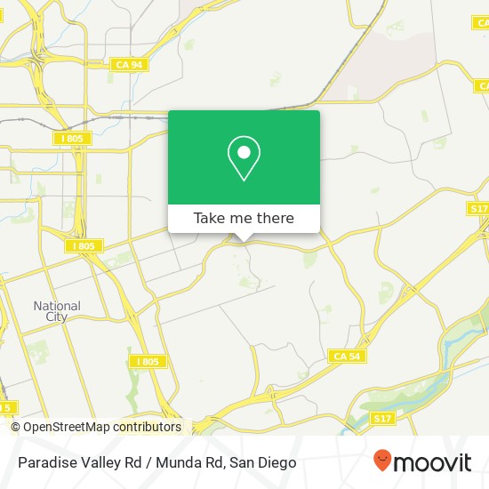 Mapa de Paradise Valley Rd / Munda Rd