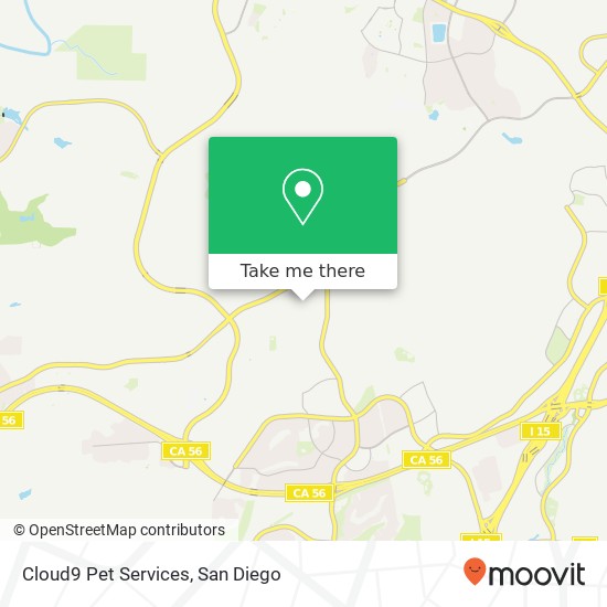 Cloud9 Pet Services map