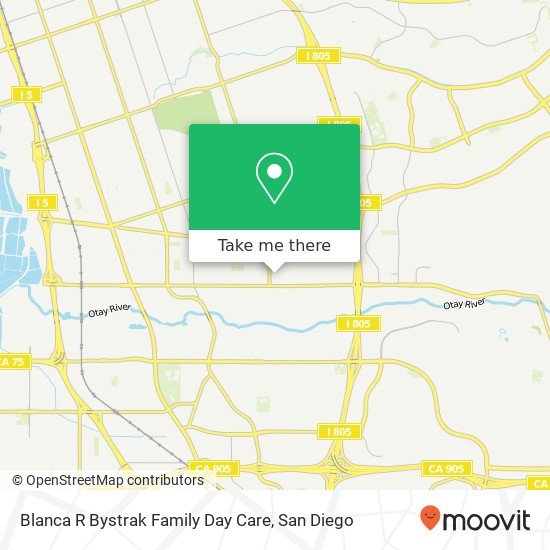 Blanca R Bystrak Family Day Care map