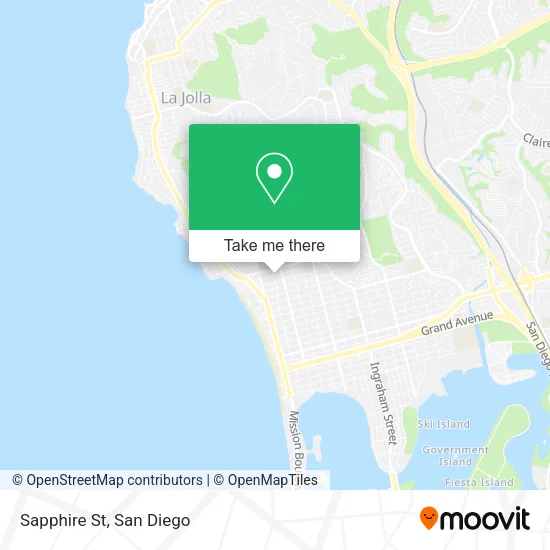 Sapphire St map