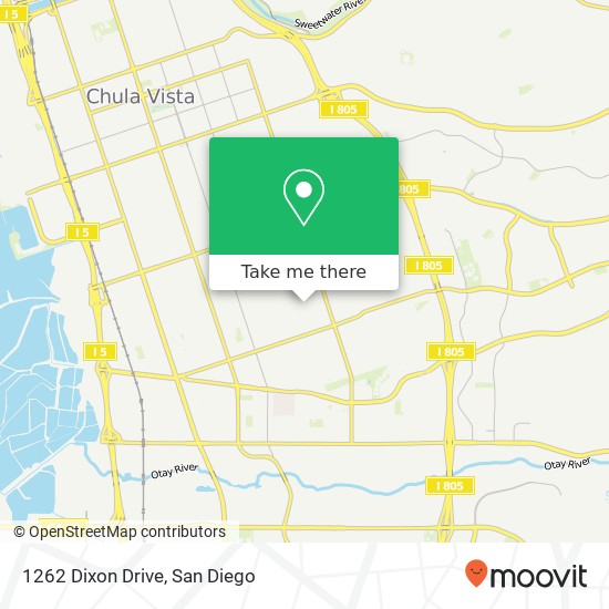 Mapa de 1262 Dixon Drive